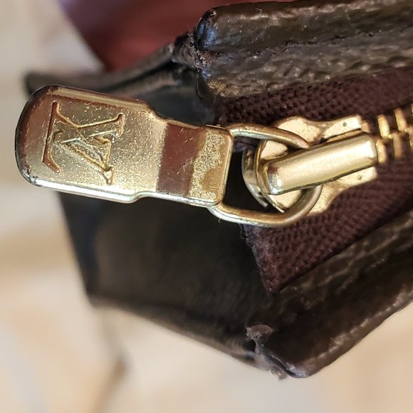 🌺 Louis Vuitton Monogram Toiletry Pouch Clutch 19 Excellent - Picture 7 of 14